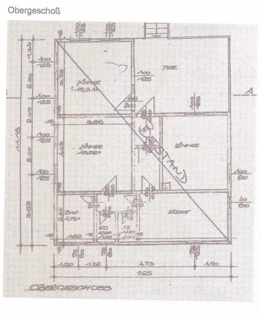 y Grundriss-Skizze - Badesiedlung Altenberg: Ferienhaus auf großer Freizeitliegenschaft