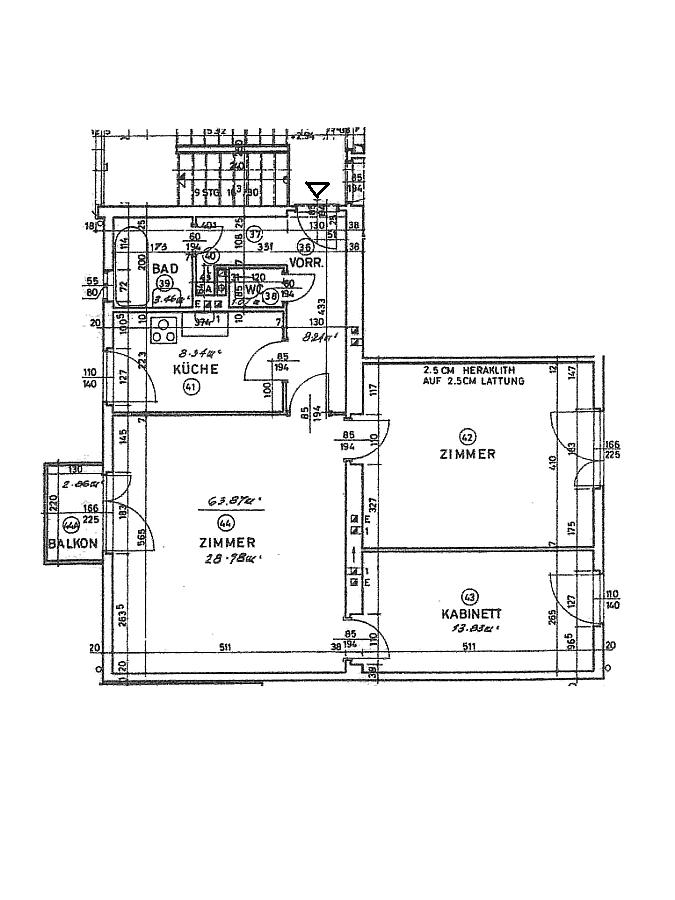 z Grundriss-Skizze - (VERKAUF ZURÜCKGESTELLT) Maria Enzersdorf, Rathauspark: Helle 3 Zimmer, beste Infrastruktur, möbliert oder unmöbliert