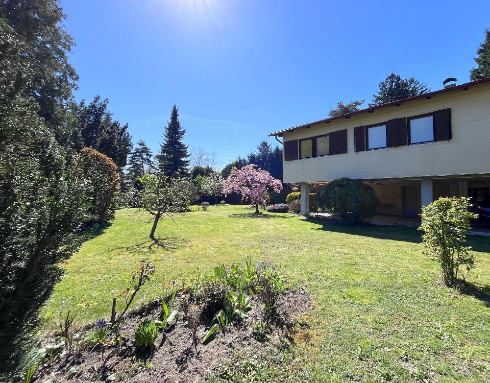 b Garten - Badesiedlung Altenberg: Ferienhaus auf großer Freizeitliegenschaft