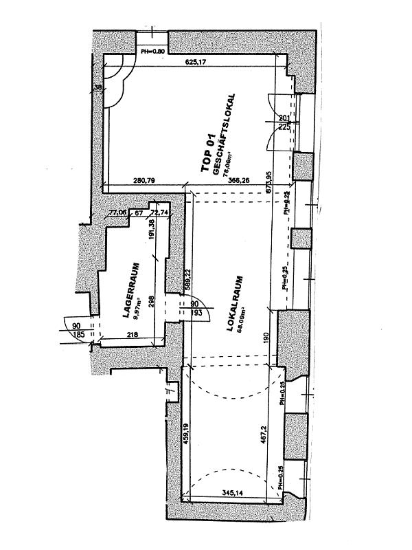 z Grundriss - VERMIETET! KLOSTERNEUBURG RATHAUSPLATZ: Geschäftslokal/Büro