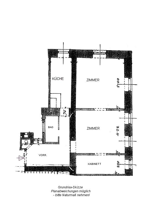 z Grundriss-Skizze - VERMIETET! Hörnesgasse: FREUNDLICHE 3-ZIMMER-WOHNUNG IN RUHIGER LAGE